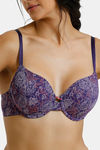 Zivame Twilight Bloom Padded Wired 3/4th Coverage T-Shirt Bra - Parachute Purple Pt — thumbnail 4